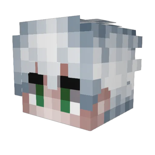 Arkkeos Minecraft avatar head, 3D render