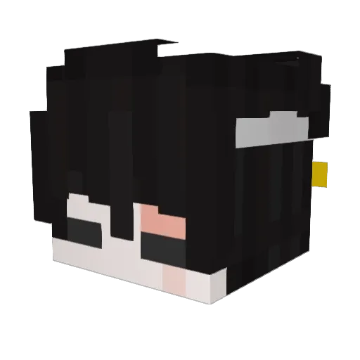 Arklei Minecraft avatar head, 3D render