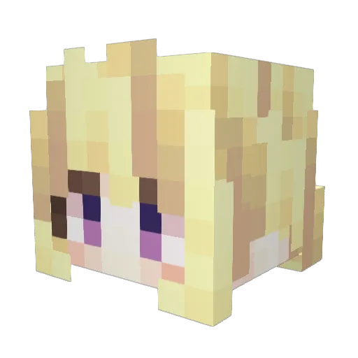 Arkmade Minecraft avatar head, 3D render