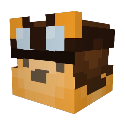 Minecraft-Avatar von Arknark: Kopf als 3D-Render