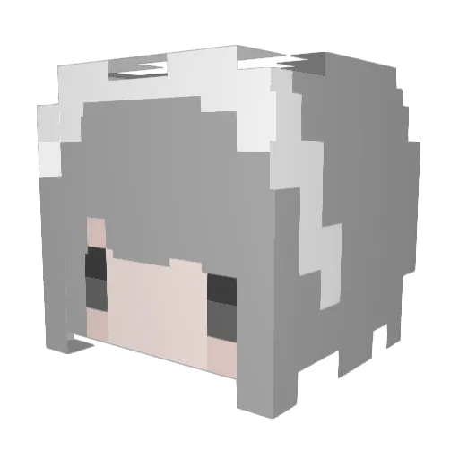 ArknightsPerlica Minecraft avatar head, 3D render