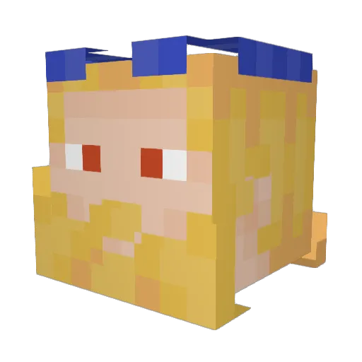 ArknonRequis Minecraft avatar head, 3D render
