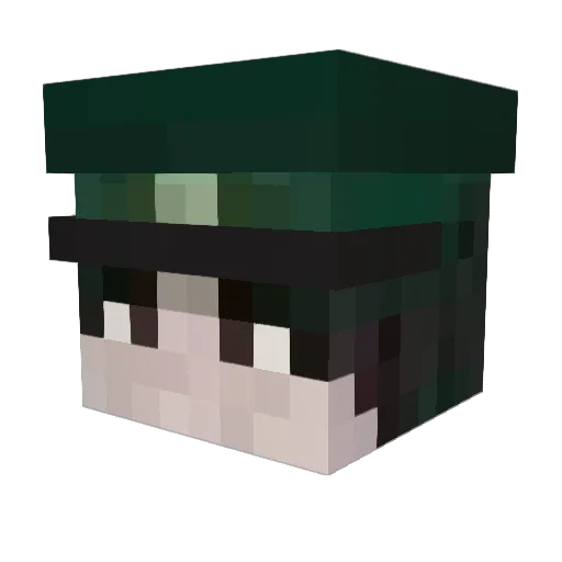 Arkoesz Minecraft avatar head, 3D render