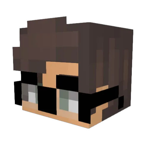 Arkons Minecraft avatar head, 3D render