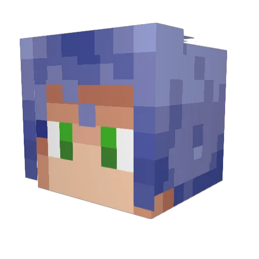 Arkony Minecraft avatar head, 3D render