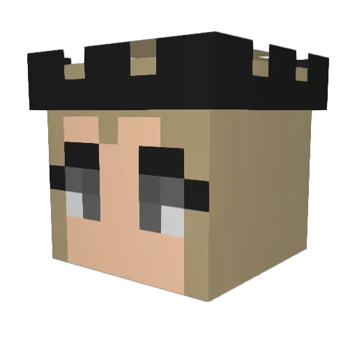 ArkopticAU Minecraft avatar head, 3D render