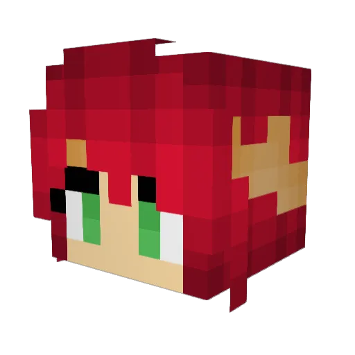 Arkos101 Minecraft avatar head, 3D render
