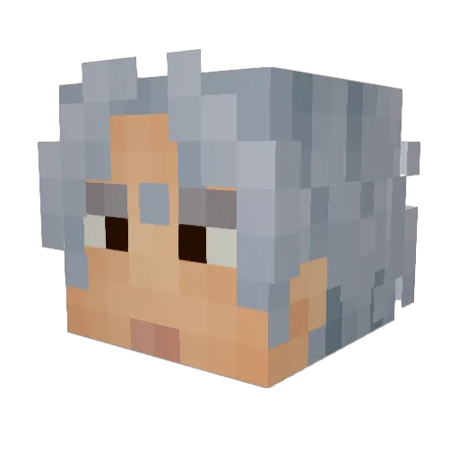 ArkosNovis Minecraft avatar head, 3D render