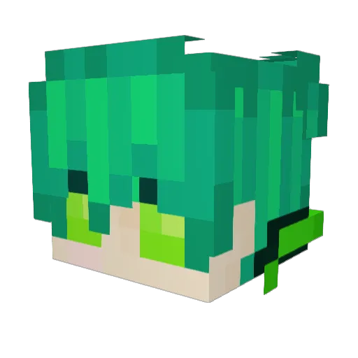 Arkospace Minecraft avatar head, 3D render