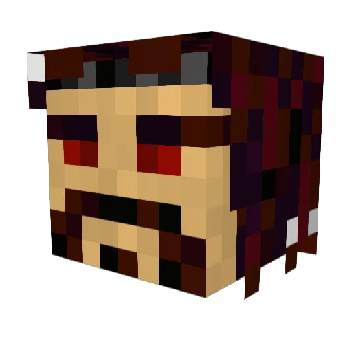 Arkrados Minecraft avatar head, 3D render