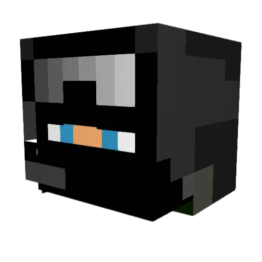Arks200 Minecraft avatar head, 3D render