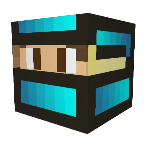 ArksGaming Minecraft avatar head, 3D render