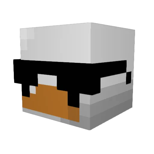 Arkt0sStreamt Minecraft avatar head, 3D render