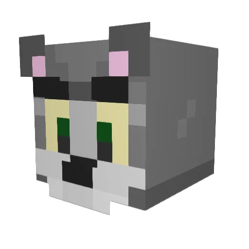ArktheKnight Minecraft avatar head, 3D render