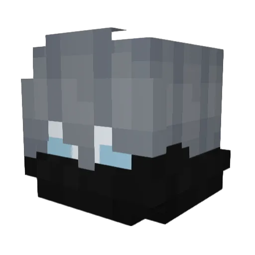 Arktiline Minecraft avatar head, 3D render