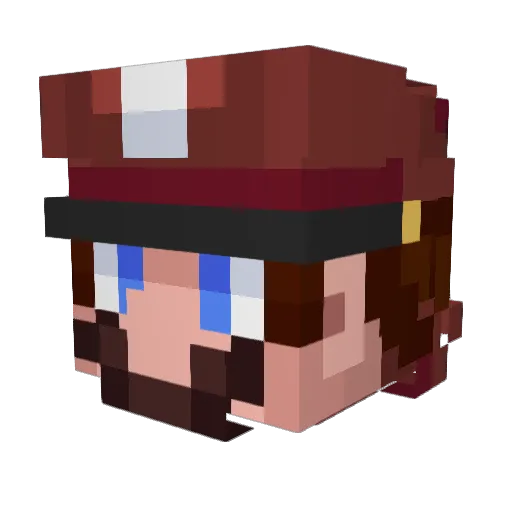 ArktorusPrime Minecraft avatar head, 3D render