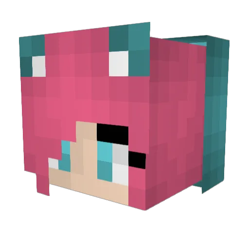 Arkuden6534 Minecraft avatar head, 3D render