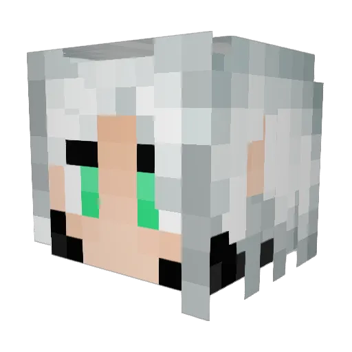 Arkumene Minecraft avatar head, 3D render