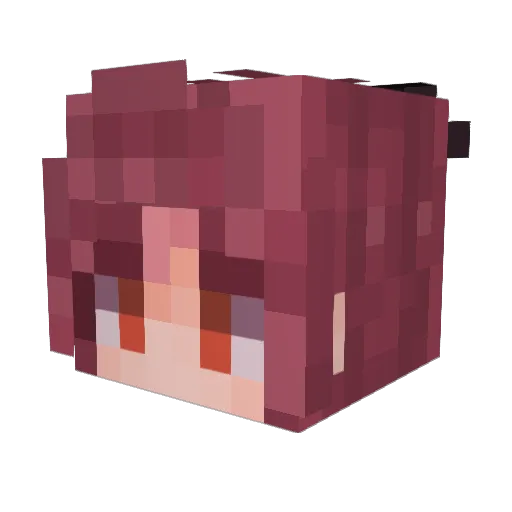 Arkumi Minecraft avatar head, 3D render