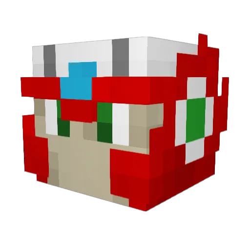 Arkwing Minecraft avatar head, 3D render