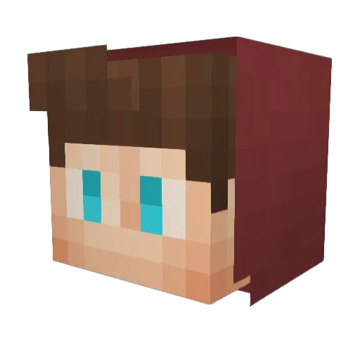 Arkye Minecraft avatar head, 3D render