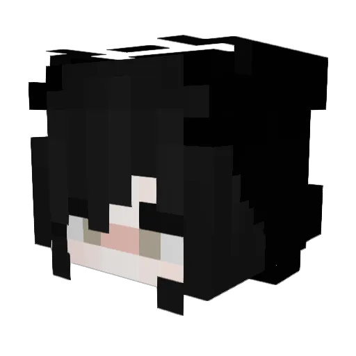 Arl_x Minecraft avatar head, 3D render