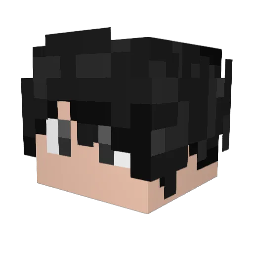 Arleen_ Minecraft avatar head, 3D render