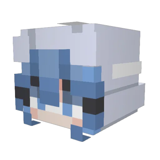 Arlenbit Minecraft avatar head, 3D render