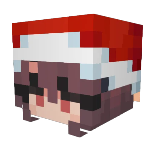 Arlenyoke Minecraft avatar head, 3D render