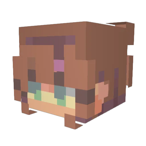 ArleyneLoveMC Minecraft avatar head, 3D render
