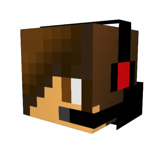 ArliKing Minecraft avatar head, 3D render