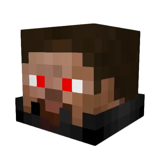 Arlin1488 Minecraft avatar head, 3D render