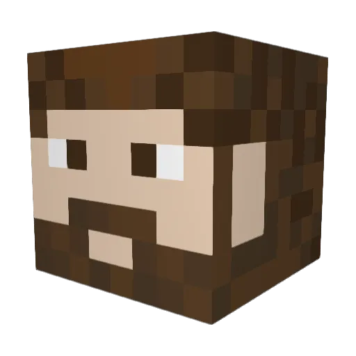 Arlint Minecraft avatar head, 3D render