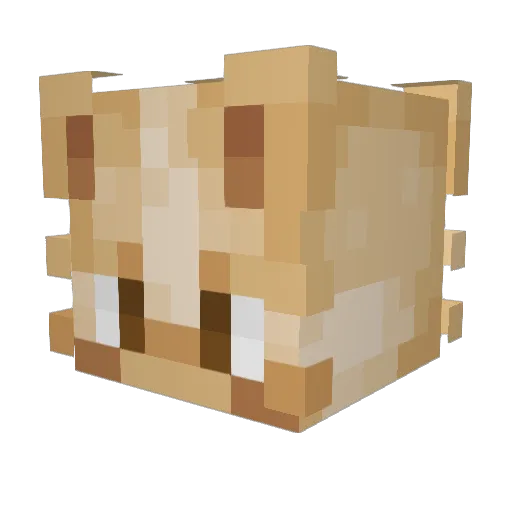 Arlitic Minecraft avatar head, 3D render