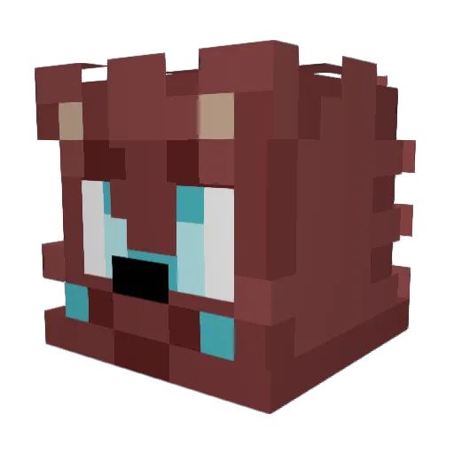 ArloFilms Minecraft avatar head, 3D render