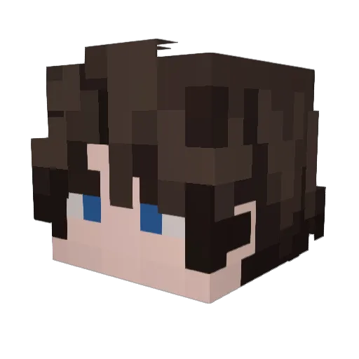 Arlo_John Minecraft avatar head, 3D render