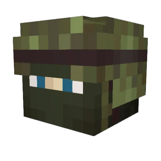 Arloex Minecraft avatar head, 3D render