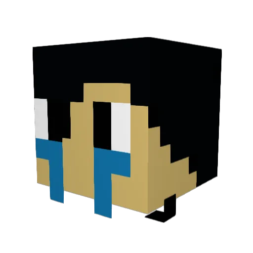ArlosThee Minecraft avatar head, 3D render