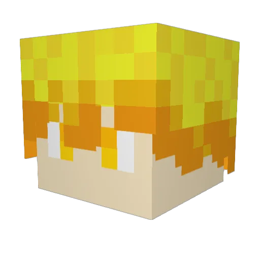 Arlouw57 Minecraft avatar head, 3D render