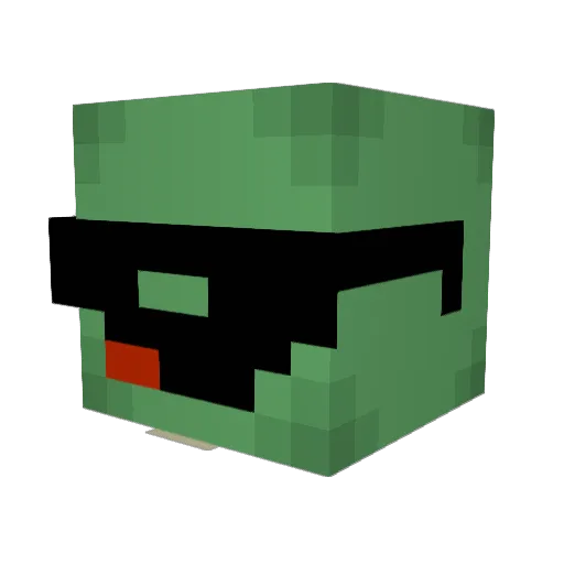 Arlowest Minecraft avatar head, 3D render