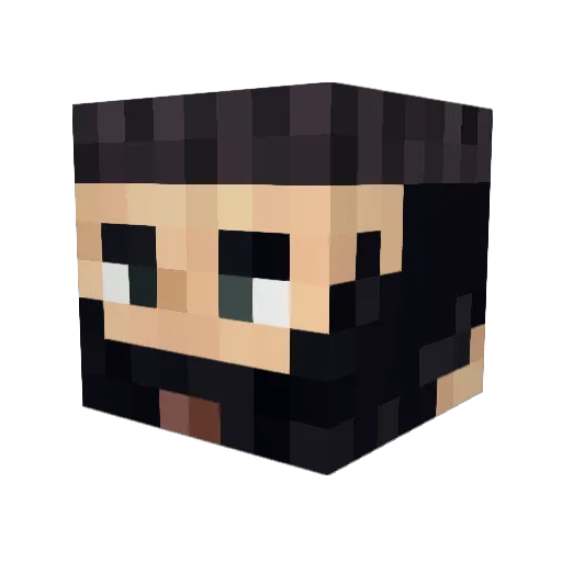 Arm477 Minecraft avatar head, 3D render