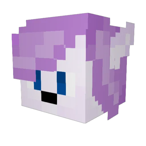 ArmWarmers Minecraft avatar head, 3D render
