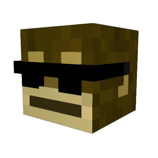 ArmZx Minecraft avatar head, 3D render