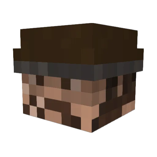 Arma87 Minecraft avatar head, 3D render