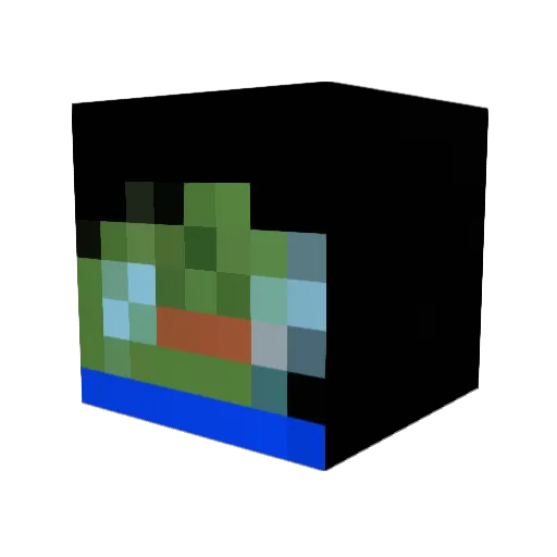 ArmaDrei Minecraft avatar head, 3D render