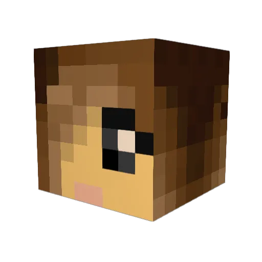 ArmaKing Minecraft avatar head, 3D render
