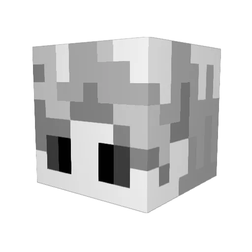 Armada13 Minecraft avatar head, 3D render