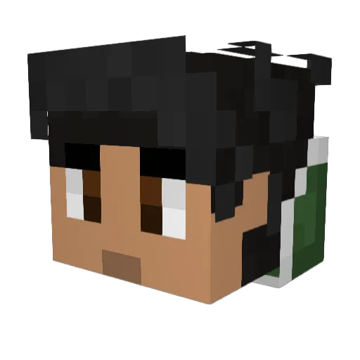 Armadder Minecraft avatar head, 3D render