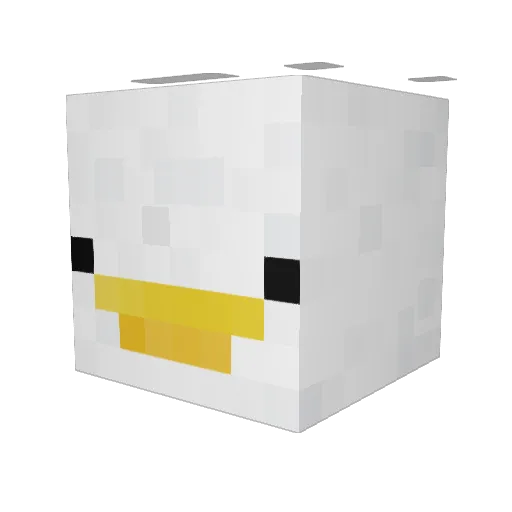 Armadil4 Minecraft avatar head, 3D render