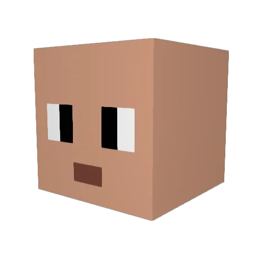 Armando608 Minecraft avatar head, 3D render
